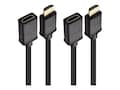 Cable Matters HDR and 4K Ready HDMI M F Extension Cable, Black, 1.5ft, 2-Pack, 300017-1.5X2 , 41938758, Cables Cable Matters HDR and 4K Ready HDMI M F Extension Cable, Black, 1.5ft, 2-Pack, 300017-1.5X2 , 41938758, Cables