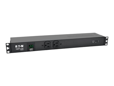 Tripp Lite Metered PDU + Isobar Surge 1.92kW 120V 1-Ph 3840 Joules 1U L5-20P 5-20P (12) 5-20R (2) 5-15R Outlets, PDUMH20-ISO, 19600701, Power Distribution Units