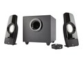 Cyber Acoustics Curve Series Control Pod Subwoofer 2.1 Powered Speaker System, CA-3350, 29489196, Speakers - Audio