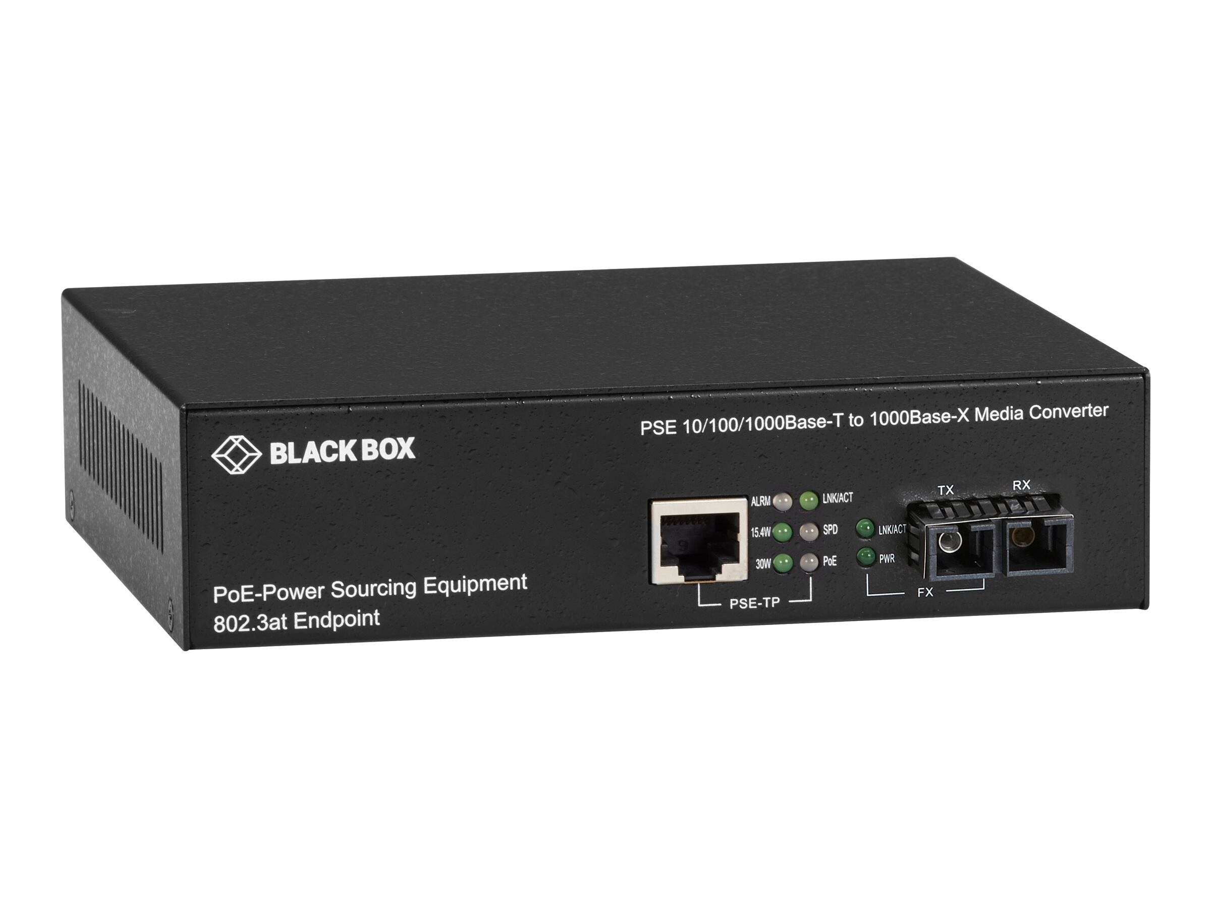 Black Box TP to Multimode Fiber Media Converter with RJ-45 and (LPS500A ...