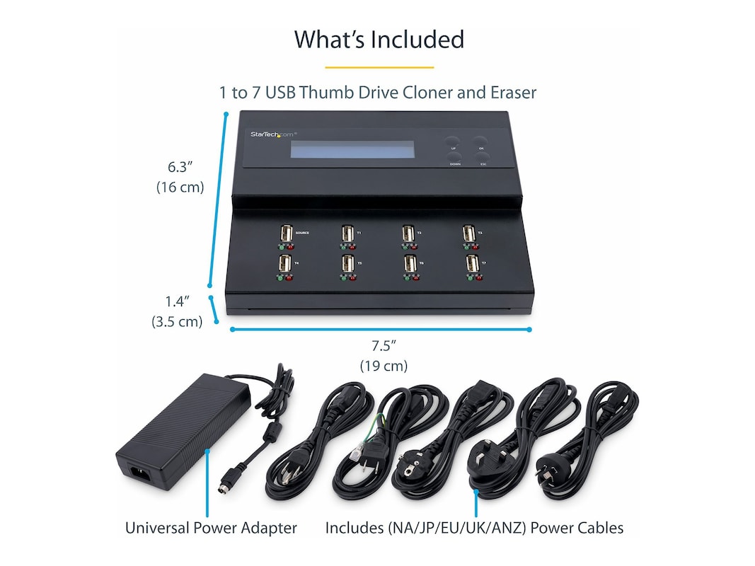 1-to-7 USB Stick Duplicator, Flash Drive Copier