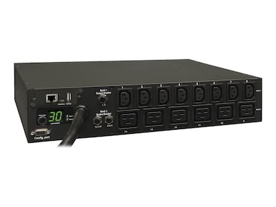 Tripp Lite Switched, Metered PDU with Remote Monitoring 2U Rackmount 208 240V 30A L6-30P Input (8) C13 (6) C19, PDUMH30HV19NET, 11641401, Power Distribution Units Tripp Lite Switched, Metered PDU with Remote Monitoring 2U Rackmount 208 240V 30A L6-30P Input (8) C13 (6) C19, PDUMH30HV19NET, 11641401, Power Distribution Units
