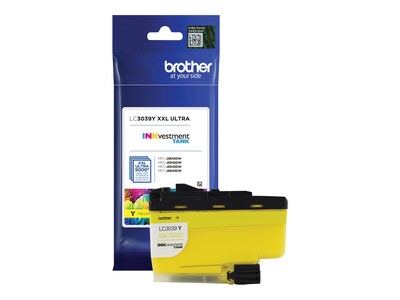 Brother Yellow LC3039Y INKvestment Tank Ultra High-Yield Ink Cartridge , LC3039Y, 36247224, Ink Cartridges & Ink Refill Kits - OEM