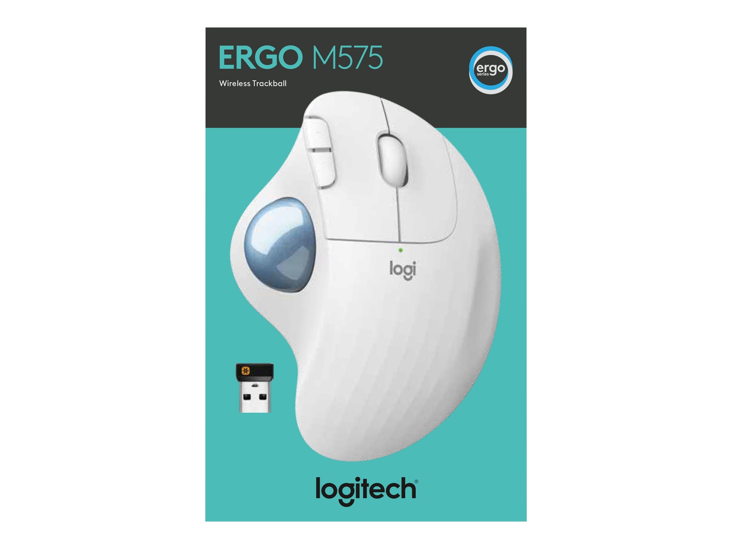 hvile Besiddelse væv Buy Logitech Ergo M575 Wireless Trackball Mouse, White at Connection Public  Sector Solutions