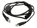 Unitech USB Coiled Interface Cable, 69, 1550-601728G, 15623032, Cables