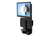 Ergotron StyleView Sit-Stand Vertical Lift, Patient Room, Black, 61-080-085, 16746034, Wall Stations Ergotron StyleView Sit-Stand Vertical Lift, Patient Room, Black, 61-080-085, 16746034, Wall Stations