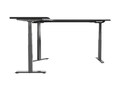 VARIDESK 80x60 L-Shape Electric Standing Desk - Black, 402453                        , 41976137, Furniture - Miscellaneous