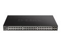 D-Link 52 Port Gig Smart PoE Switch, DGS-1250-52XMP-6KV, 41147593, Network Switches