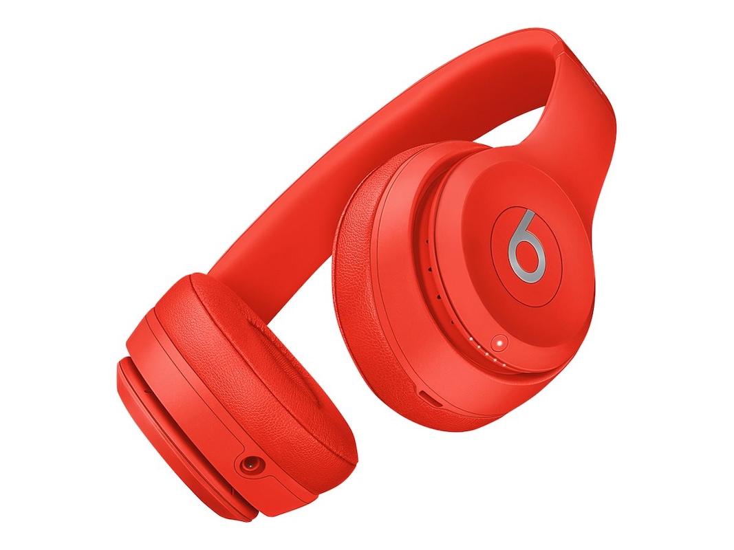 Headphone Nirkabel Apple Beats Solo3 - Merah Jeruk (MX472LL/A)