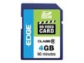 Edge 4GB SDHC HD Video Card, Class 6, PE222581, 10041199, Memory - Flash