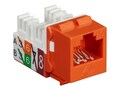Black Box GigaTrue2 CAT6 Jack, Universal Wiring, Component Level, Orange, Single-Pack, FMT636-R3, 32994804, Premise Wiring Equipment Black Box GigaTrue2 CAT6 Jack, Universal Wiring, Component Level, Orange, Single-Pack, FMT636-R3, 32994804, Premise Wiring Equipment
