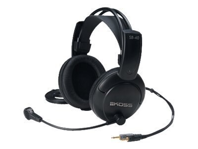 Koss SB40 20hz Stereophone with Padded Headband & Microphone, 159211, 13024079, Headsets (w/ microphone)