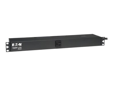 Tripp Lite PDU Basic 120V 15A 5-15R (13) Outlet 5-15P Horizontal 1U RM, PDU1215, 364407, Power Distribution Units