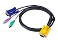 Aten MasterView KVM cable, DB15M to PS2 VGA, 6ft, 2L5202P, 367038, Cables Aten MasterView KVM cable, DB15M to PS2 VGA, 6ft, 2L5202P, 367038, Cables