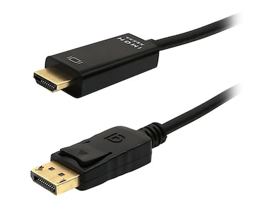 4Xem 4K Displayport to HDMI M M Cable, Black, 3ft, 4XDPHDMI3FT4K, 37138716, Cables 4Xem 4K Displayport to HDMI M M Cable, Black, 3ft, 4XDPHDMI3FT4K, 37138716, Cables