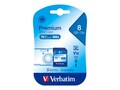 Verbatim 8GB SDHC Memory Card, Class 10, 96318, 9044034, Memory - Flash