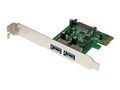 StarTech.com 2-Port PCI Express (PCIe) SuperSpeed USB 3.0 Card Adapter with UASP - SATA Power, PEXUSB3S24, 16935521, Controller Cards & I/O Boards