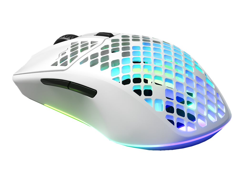 PC周辺機器 SteelSeries - steelseries  AEROX3 WIRELESS 2022 SNOW Steelseries 2022 Aerox 3 Wireless Ergonomic Gaming Mouse