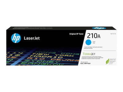 HP 210A (W2101A) Cyan Original LaserJet Toner Cartridge, W2101A, 41611501, Toner and Imaging Components - OEM