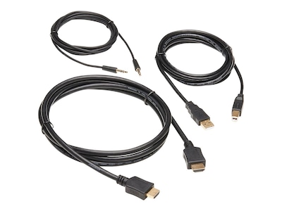 Tripp Lite 4K HDMI, USB 2.0, 3.5 mm Audio KVM Cable Kit, 6ft, P782-006-HA, 38027153, Cables Tripp Lite 4K HDMI, USB 2.0, 3.5 mm Audio KVM Cable Kit, 6ft, P782-006-HA, 38027153, Cables