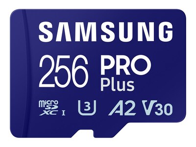 Samsung 256GB U3 A2 PRO Plus MicroSDXC Card w  SD Adapter, MB-MD256SA/AM, 41698624, Memory - Flash