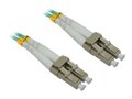 4Xem LC-LC M M 50 125 Duplex Fiber Optic Cable, Aqua, 7m, 4XFIBERLCLC7M, 16921832, Cables
