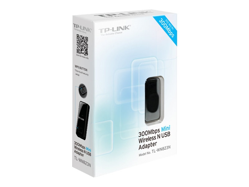 300Mbps Wireless Mini USB Adapter, Wifi Sharing Mode, (TL-WN823N)