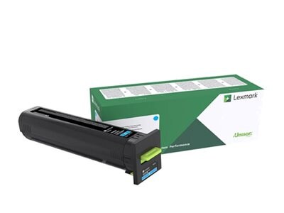 Lexmark Cyan Extra High Yield Return Program Toner Cartridge for CX825 & CX860 Series (TAA Compliant), 82K0XCG, 31959126, Toner and Imaging Components - OEM