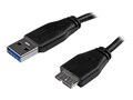 StarTech.com Short Slim SuperSpeed USB 3.0 A to Micro B M M Cable, 6, USB3AUB15CMS, 17818132, Cables StarTech.com Short Slim SuperSpeed USB 3.0 A to Micro B M M Cable, 6, USB3AUB15CMS, 17818132, Cables