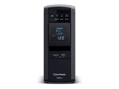CyberPower 1000VA 600W PFC Compatible Pure Sine Wave UPS (CP1000PFCLCD), CP1000PFCLCD, 11949596, Battery Backup/UPS