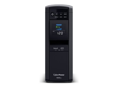 CyberPower 1500VA 900W PFC Compatible Pure Sine Wave UPS (CP1500PFCLCD), CP1500PFCLCD, 11949617, Battery Backup/UPS
