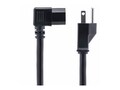 StarTech.com 15A 125V 14AWG NEMA 5-15P to Right Angle C15 Heavy Gauge PDU AC Power Cord, 8ft, TAA, PXT515C158RA, 41761642, Power Cords