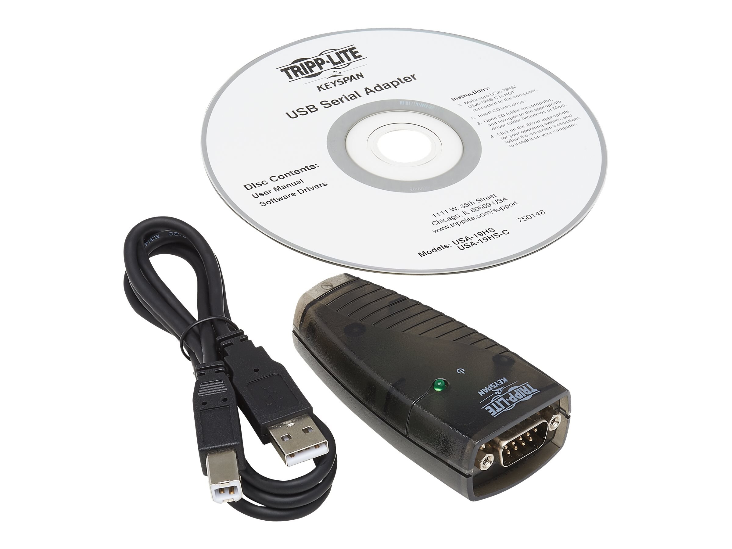 Tripp High USB Serial Adapter (USA-19HS)