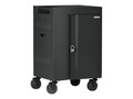 Bretford Manufacturing 24-Device CUBE Cart Mini, Pre-Wired - Charcoal, TVCM24USBC-CK, 41254977, Charging Stations