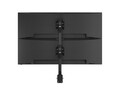 Atdec Dual Vertical Mount w  HD F-clamp for 24-57 Displays up to 55lbs (Flat) or 40lbs (Curved) - Black, AWMS-2-BT75-H-B, 41686526, Stands & Mounts - Desktop Monitors