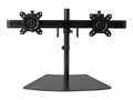 StarTech.com 24 Dual Monitor Mount Stand, Horizontal, Black, ARMBARDUO, 31579756, Stands & Mounts - Desktop Monitors