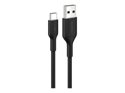 Belkin 15W 480Mbps USB-A to USB-C M M Cable, Black, 1m, CAB021FQ1MBK                  , 42022544, Cables