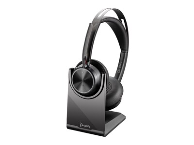HP Poly Voyager Focus 2 USB-C-C Headset w  USB-C A Adapter & Charging Stand, 9T9J5AA#AC3, 41792568, Headsets (w/ microphone)