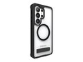 ZAGG Rainier Snap Magnetic Phone Case with Stand For Galaxy S26 Ultra - Clear Black, 702321396                     , 42117872, Carrying Cases - Phones/PDAs