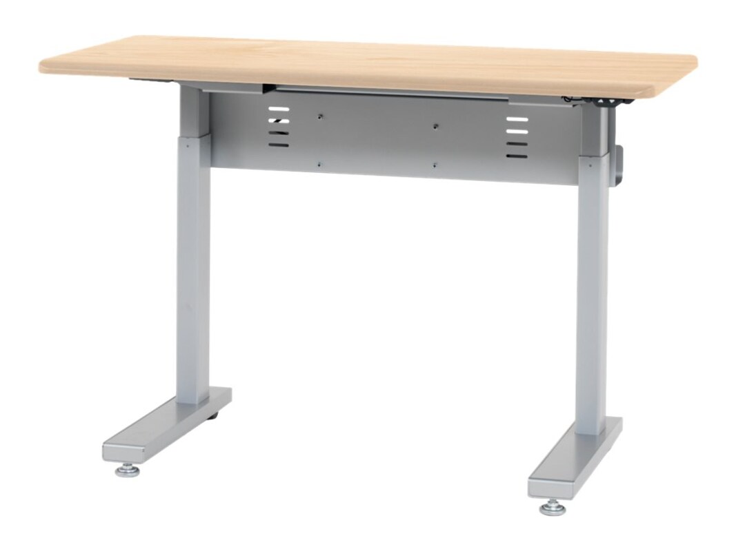 Ergotron Elevate 48 Electric Sit Stand Desk Maple Mvbd48ss Mp Ergotron Elevate 48 Electric Sit Stand Desk Maple