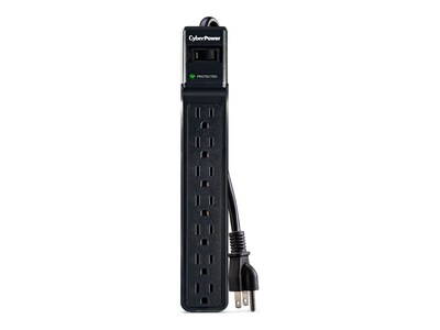 CyberPower Essential Series Surge Protector 1500 Joules (7) Outlets 6ft Cord, CSB706, 16327753, Surge Suppressors CyberPower Essential Series Surge Protector 1500 Joules (7) Outlets 6ft Cord, CSB706, 16327753, Surge Suppressors