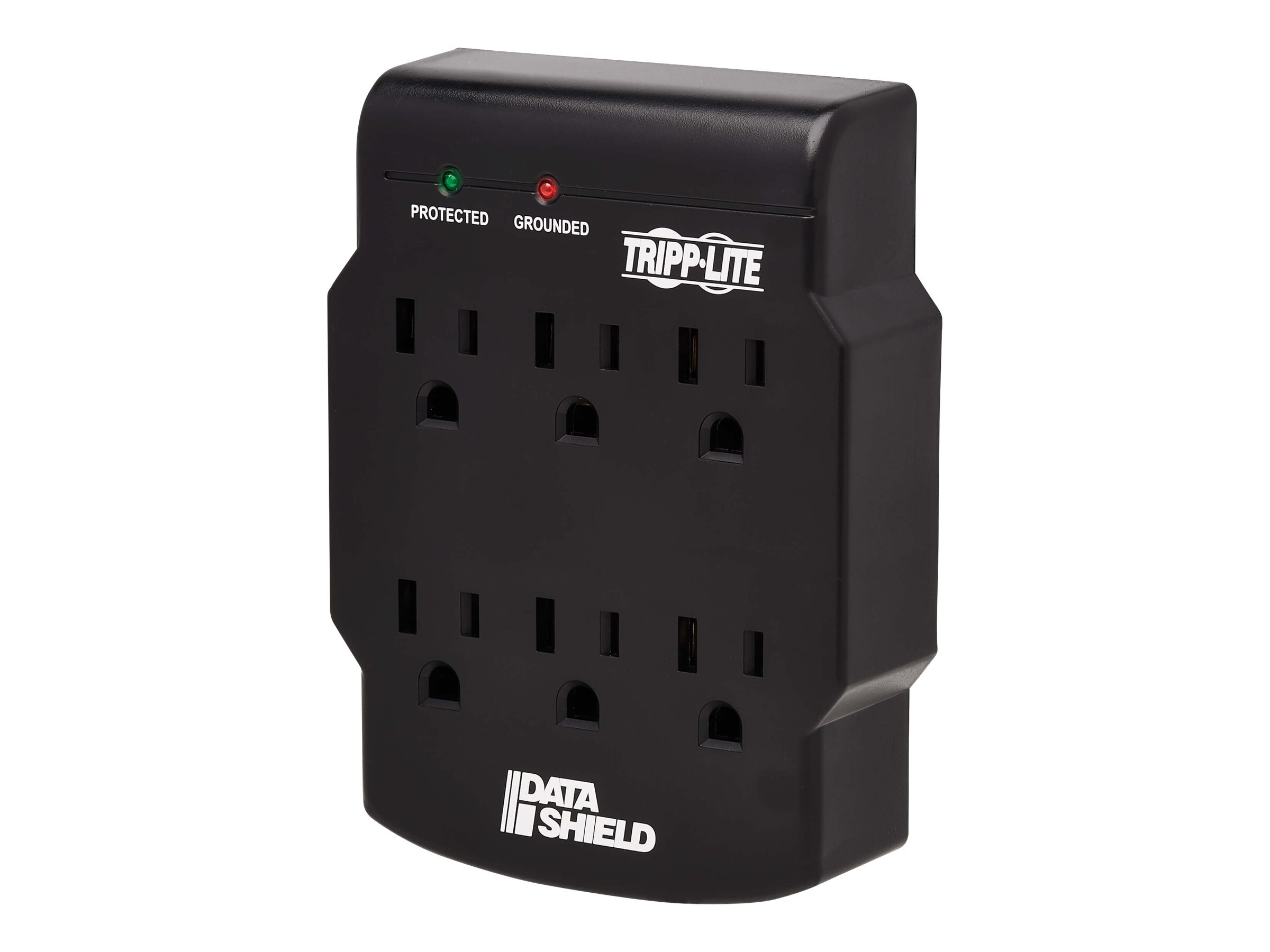 Surge Protector, 1 Outlet, Direct Plug-In, 600 Joules, LEDs