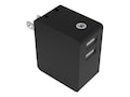 Mizco 34Amp Dual USB Wall Chrgr Blk, IEN-AC32A-BK, 41161993, Battery Chargers