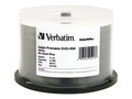 Verbatim 4x 4.7GB DVD+RW White Inkjet Hub Printable DVD+RW Media (50-pack), 95213, 15694965, DVD Media