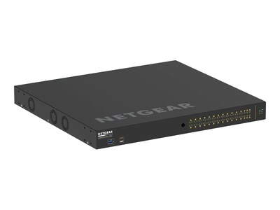 Netgear AV Line M4250-26G4XF-PoE+ 1U RM L3 Managed Switch X ARM 1.8GHz 2GB RAM 256MB Flash 24xGbE PoE+ 30W, GSM4230PX-100NAS, 41221150, Network Switches