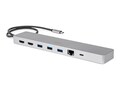 Rocstor USB-C 11-in-1 Dual-Display Portable Dock, Y10P028-S1                    , 41896946, Docking Stations & Port Replicators