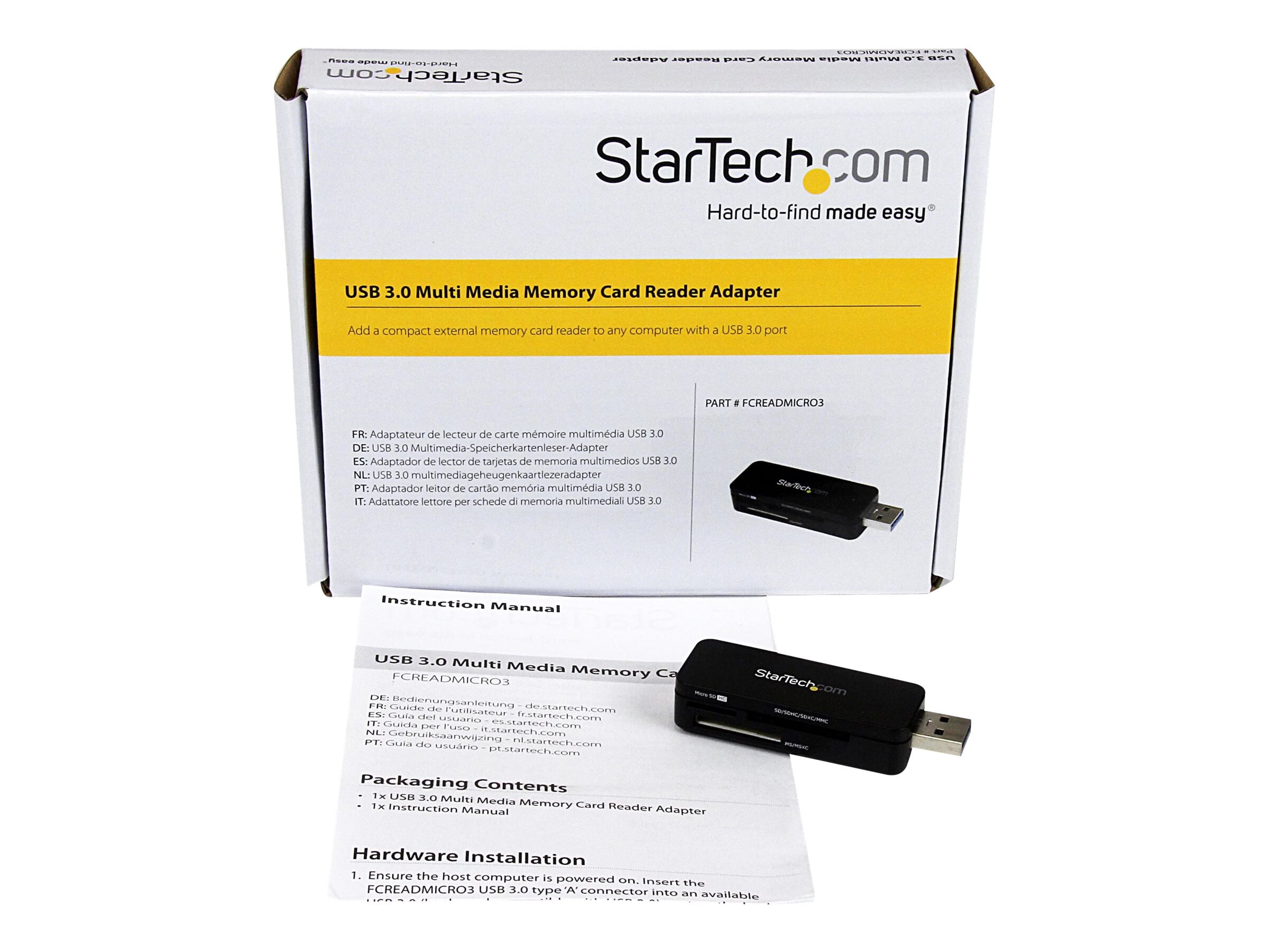 Lecteur de carte mémoire USB 3.0 SD-Micro SD 2 en 1 USB Type C SD