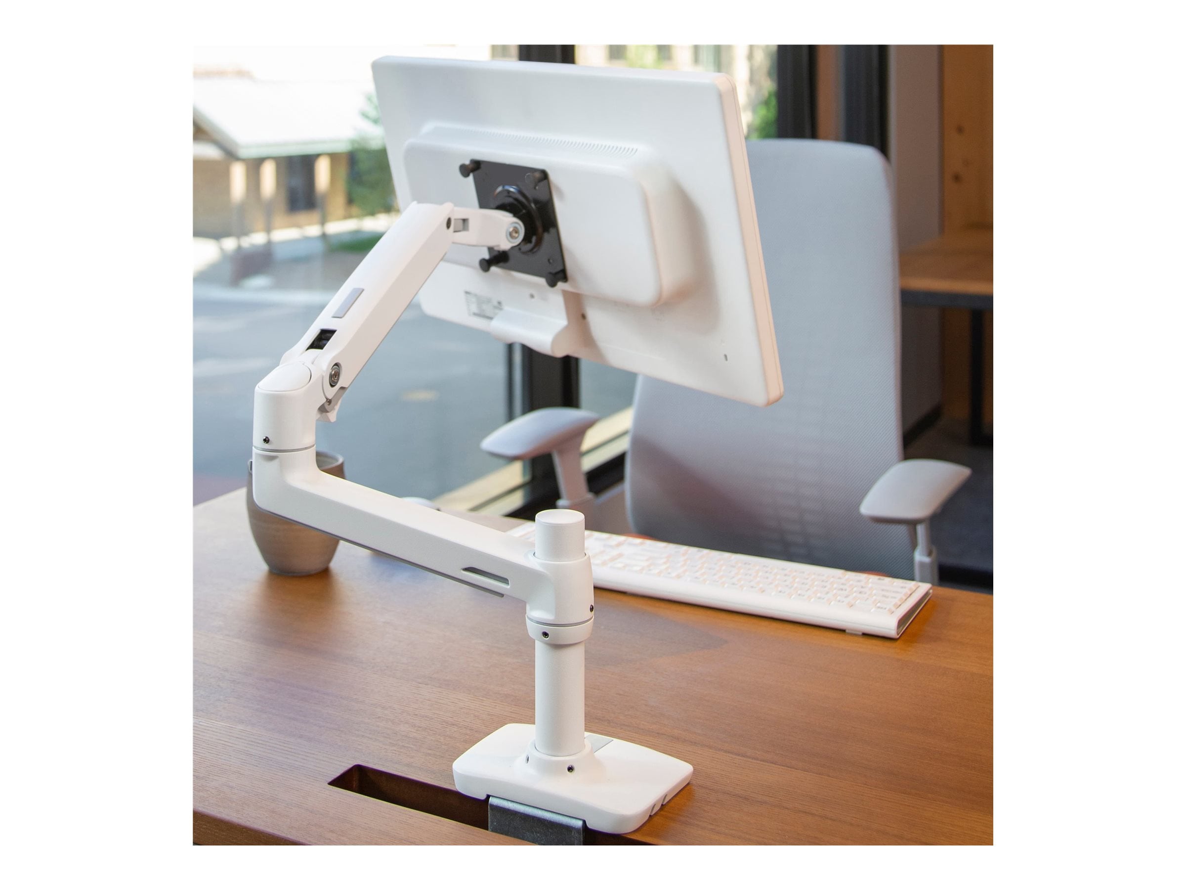 ergotron　エルゴトロン　LX desk monitor arm　ホワイト Ergotron LX Single Monitor Arm - Haworth Store