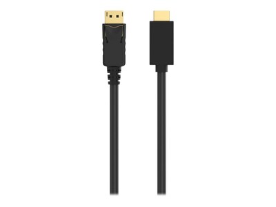 Belkin DisplayPort to HDMI Cable, M M, Black, 3ft, F2CD001B03-E, 16240261, Cables