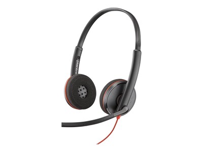 HP Poly Blackwire 3220 Stereo USB-C Headset w  USB-C A Adapter (Bulk), 8X228A6, 41765589, Headsets (w/ microphone)